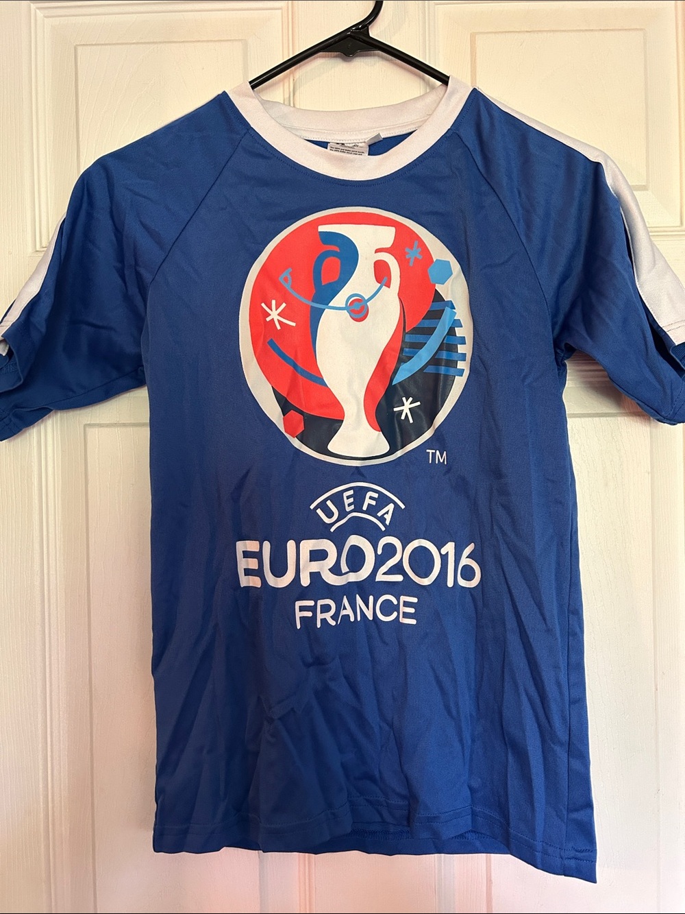 Asics Blue UEFA Euro 2016 France Kids Jersey Tee
